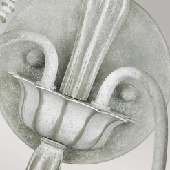 Elstead Shabby Wandleuchte Metall Holzperlen H: 53,3 cm Grau Antik* Wandleuchten|Schlafzimmer Lampen