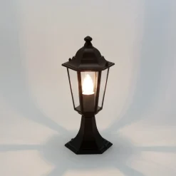 Easylight Sockel Wegeleuchte Schwarz PARIS Landhausstil E27* Rustikale Lampen|Wegeleuchten