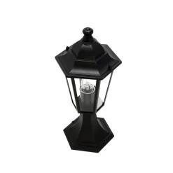 Easylight Sockel Wegeleuchte Schwarz PARIS Landhausstil E27* Rustikale Lampen|Wegeleuchten