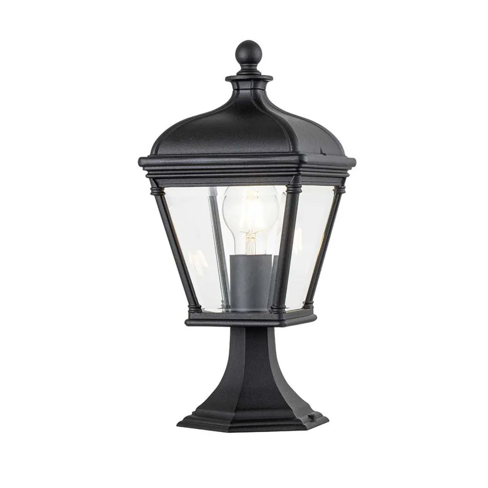 Elstead Sockelleuchte 39,3 cm IP44 Schwarz E27 Garten Weg* Gartenlaternen|Industrie Lampen