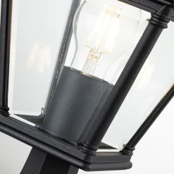 Elstead Sockelleuchte 39,3 cm IP44 Schwarz E27 Garten Weg* Gartenlaternen|Industrie Lampen