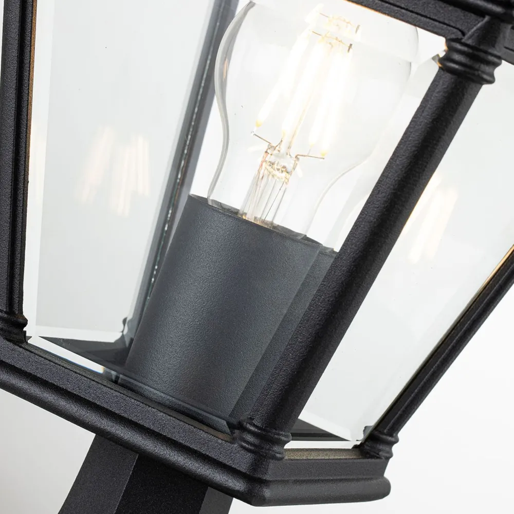 Elstead Sockelleuchte 39,3 cm IP44 Schwarz E27 Garten Weg* Gartenlaternen|Industrie Lampen