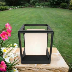 Online Maytoni Sockelleuchte Aluminium E27 IP65 25,5 cm Graphit eckig