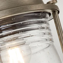 Elstead Sockelleuchte Aluminium Glas E27 IP44 47,1 cm Vintage* Gartenlaternen|Industrie Lampen