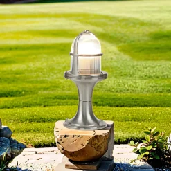 Clearance Lido Sockelleuchte außen 25 cm E27 IP64 Messing Glas