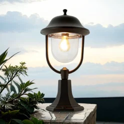 New SU-MA Sockelleuchte außen 55cm Rustikal IP43 E27 BERLAAR