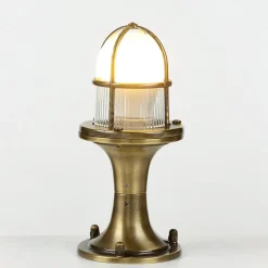 Online Lido Sockelleuchte außen Messing H:25cm Terrasse Weg