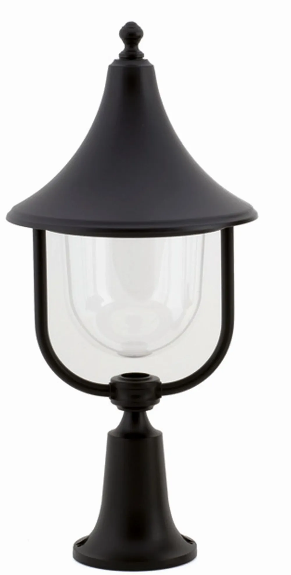 Lido Sockelleuchte außen Schwarz 57 cm IP43 E27 Rustikal* Außenleuchten Antik|Gartenlaternen
