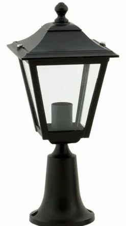 Lido Sockelleuchte außen Schwarz IP44 48cm E27 Rustikal* Außenleuchten Antik|Gartenlaternen