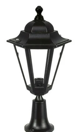 Sale Lido Sockelleuchte außen Schwarz 49 cm IP43 E27 Rustikal
