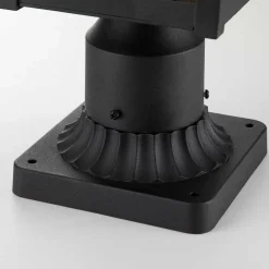 Best Elstead Sockelleuchte Garten E27 IP44 44,5 cm hoch Schwarz