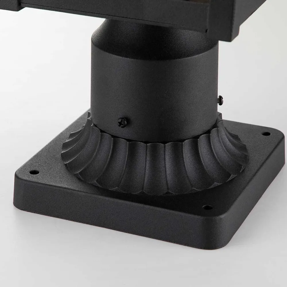 Best Elstead Sockelleuchte Garten E27 IP44 44,5 cm hoch Schwarz