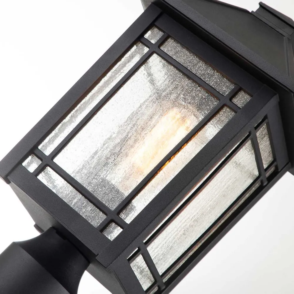 Best Elstead Sockelleuchte Garten E27 IP44 44,5 cm hoch Schwarz