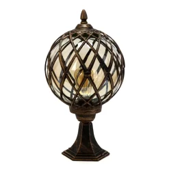 Easylight Sockelleuchte Schwarz Kupfer Außen Rustikal Retro* Rustikale Lampen|Vintage Lampen