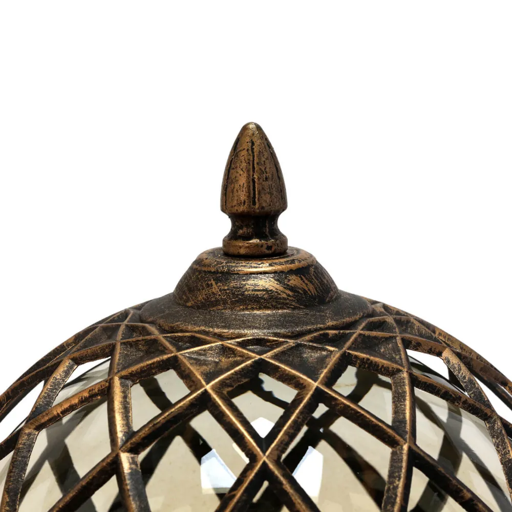 Easylight Sockelleuchte Schwarz Kupfer Außen Rustikal Retro* Rustikale Lampen|Vintage Lampen