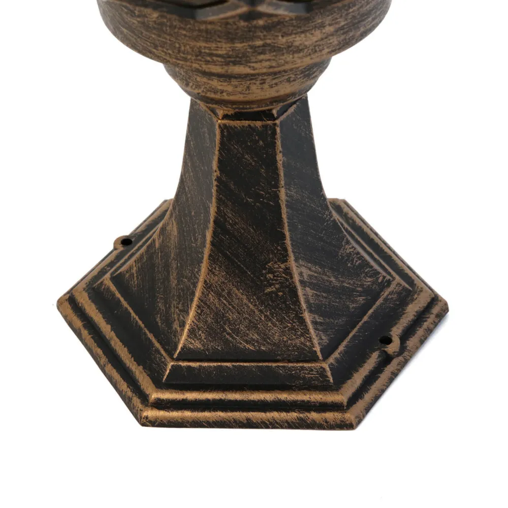 Easylight Sockelleuchte Schwarz Kupfer Außen Rustikal Retro* Rustikale Lampen|Vintage Lampen