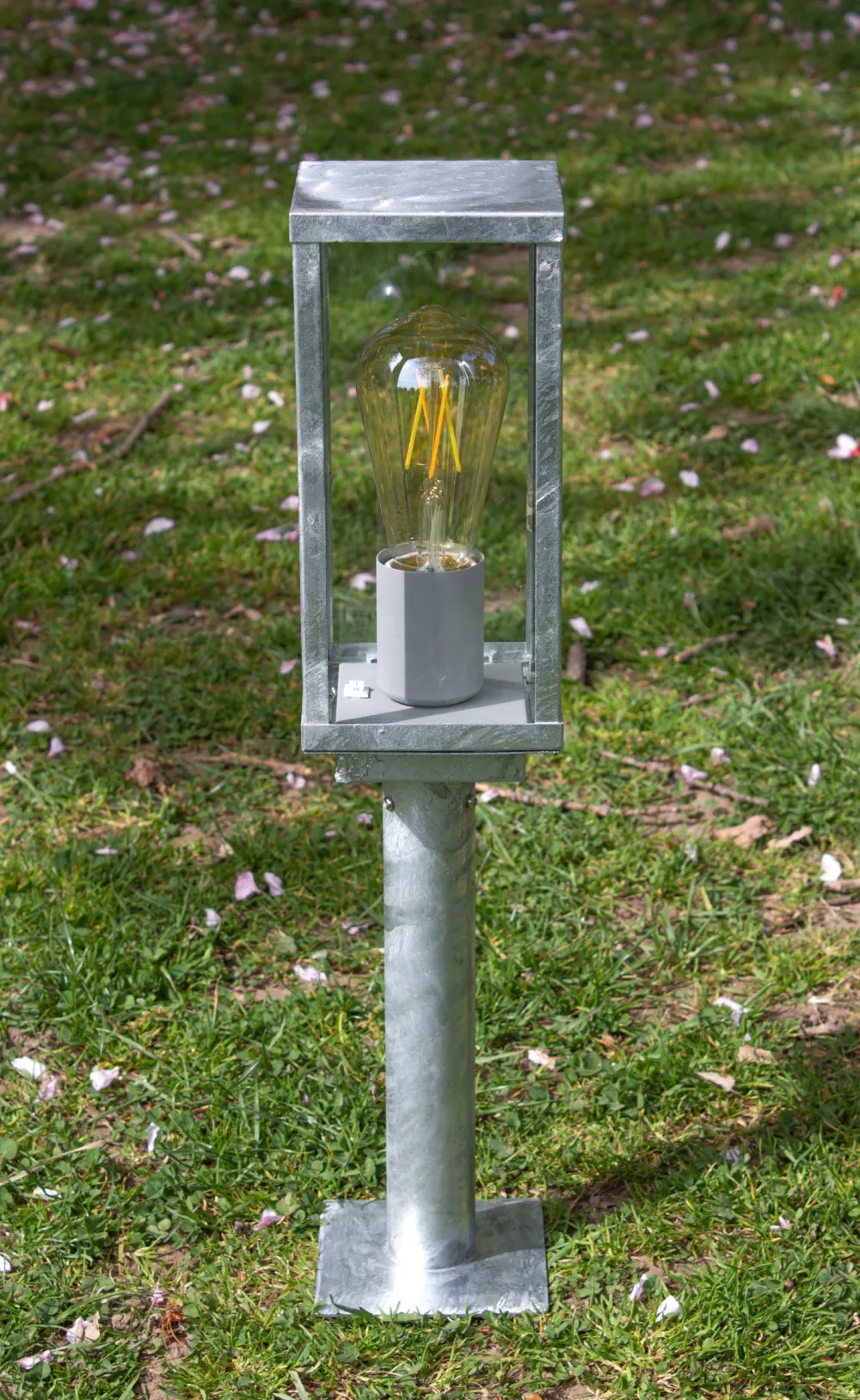 Sale Eco-Light Sockelleuchte Vintage Aluminium in Zink IP44 E27 50 cm