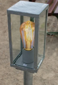 Sale Eco-Light Sockelleuchte Vintage Aluminium in Zink IP44 E27 50 cm