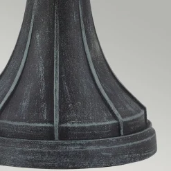 Online Elstead Sockelleuchte Vintage Rustikal Schwarz Grün antik 41 cm