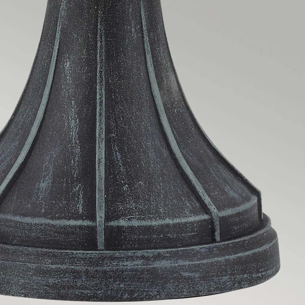 Online Elstead Sockelleuchte Vintage Rustikal Schwarz Grün antik 41 cm