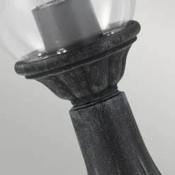 Online Elstead Sockelleuchte Vintage Rustikal Schwarz Grün antik 41 cm