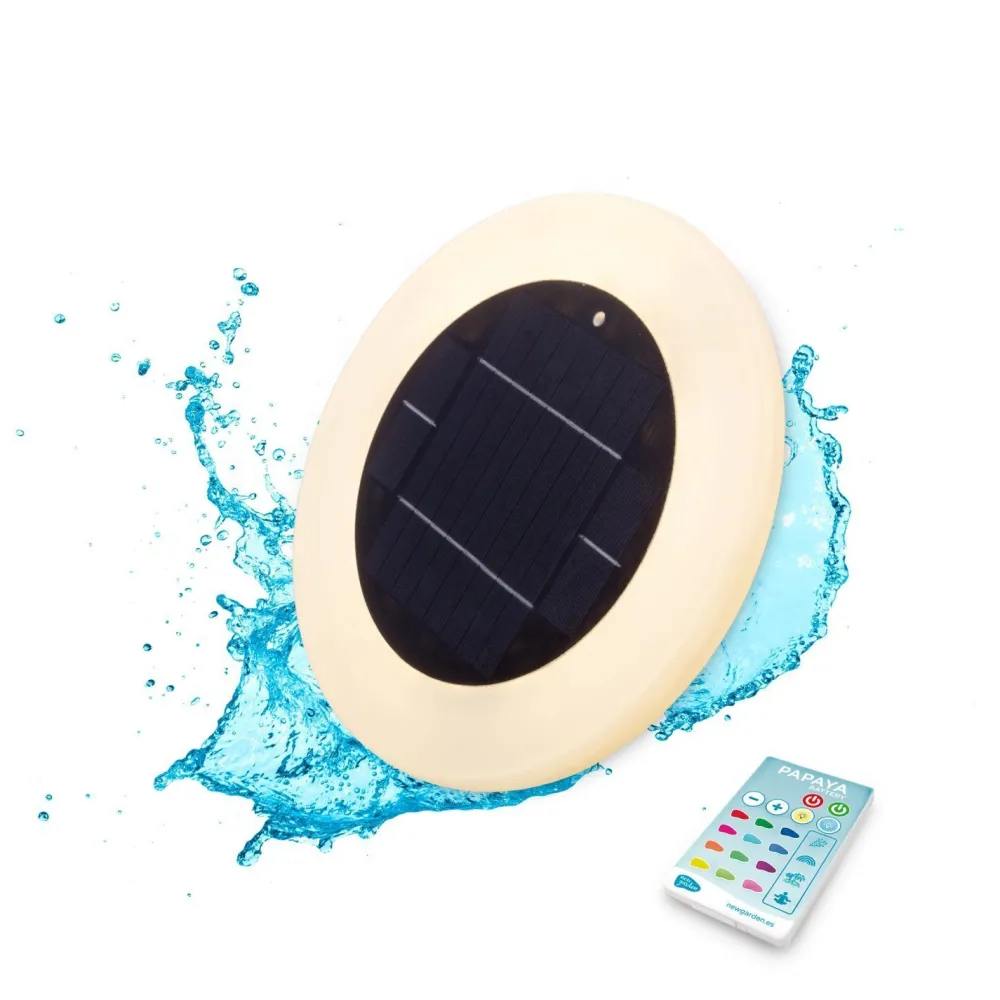 Discount Newgarden Solar Poolleuchte LED Farbwechsel Dimmer IP68 Ø 29 cm kabellos