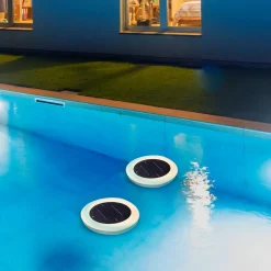 Discount Newgarden Solar Poolleuchte LED Farbwechsel Dimmer IP68 Ø 29 cm kabellos