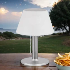 Discount Strühm Solar Tischleuchte Tragbar Akku LED IP44 28 cm hoch Zugschalter