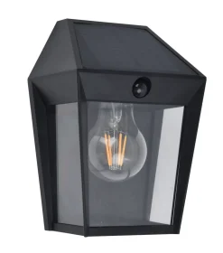 Clearance Eco-Light Solar Wandlampe mit Bewegungssensor E27 IP44 H:20,5 cm