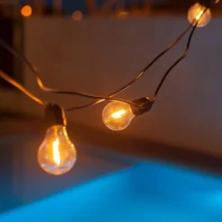 Outlet Newgarden Solarlichterkette außen LED 2700K Jute IP44 5m lang