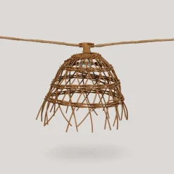 Discount Newgarden Solarlichterkette LED 1800 K 5 m lang Jute Naturfaser