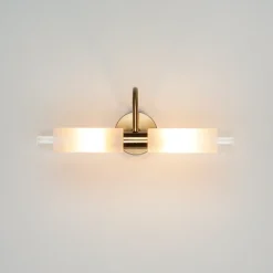 Easylight Spiegelleuchte Bad in Messing CONNERS* Flurlampen|Glaslampen