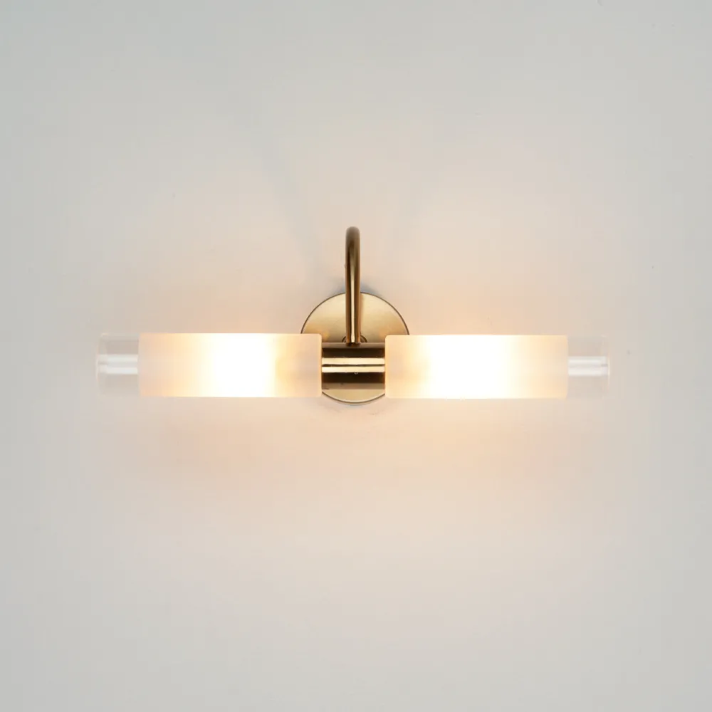 Easylight Spiegelleuchte Bad in Messing CONNERS* Flurlampen|Glaslampen