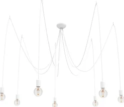 Clearance Nowodvorski Spinnen Hängeleuchte SPIDER in Weiß 7-flmg