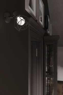 Sollux Spot E27 Schwarz Metall Retro verstellbar Wand* Wandleuchten|Flurlampen