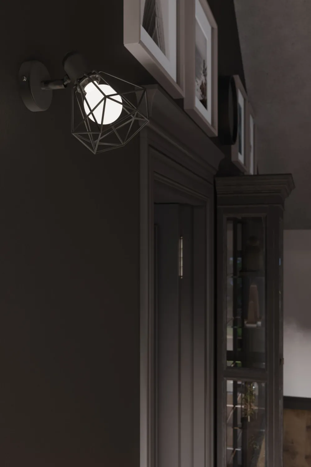 Sollux Spot E27 Schwarz Metall Retro verstellbar Wand* Wandleuchten|Flurlampen