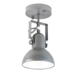 Easylight Spot Lampe Anthrazit Metall rund Retro praktisch* Wandleuchten|Flurlampen