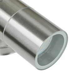 New Harms Import Spot Lampe außen Edelstahl IP44 GU10 Haus Wand COLLINS