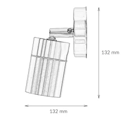 New Harms Import Spot Lampe außen Edelstahl IP44 GU10 Haus Wand COLLINS