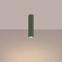 Sale Sollux Spot Lampe Decke Aufputz Ø 6,5 cm H: 30 cm GU10 Aluminium