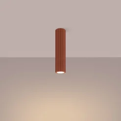 Sollux Spot Lampe Decke Aufputz H: 30 cm Ø 6,5 cm Rot Alu GU10* Wohnzimmerlampen|Küchenlampen