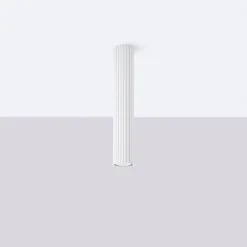 Outlet Sollux Spot Lampe Decke Weiß GU10 Ø 6,5 cm H: 40 cm Aluminium