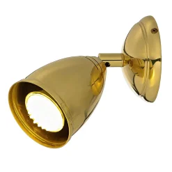 New Giovanni Battista Spot Lampe klein Messing massiv E27 verstellbar