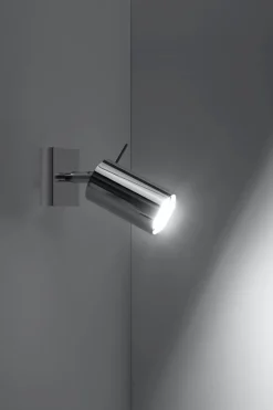 Sollux Spot Lampe Metall verstellbar B: 8 cm Chrom GU10