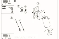 Sollux Spot Lampe Metall verstellbar B: 8 cm Chrom GU10