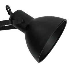 Easylight Spot Lampe Schwarz Metall rund Retro DALLAS* Wandleuchten|Flurlampen