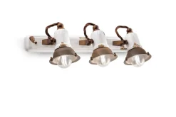 Clearance Ferroluce Spot Lampe Wand Metall Keramik E14 verstellbar LIVIA