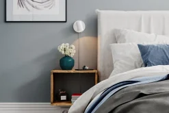 By Rydéns Spot Lampe Wand mit Stecker Kabel klein Weiß Metall GU10* Wandleuchten|Wohnzimmerlampen