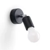 Online Sollux Spot Lampe Wand Schwarz rund Ø 8 cm klein für E27