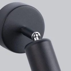 Online Sollux Spot Lampe Wand Schwarz rund Ø 8 cm klein für E27